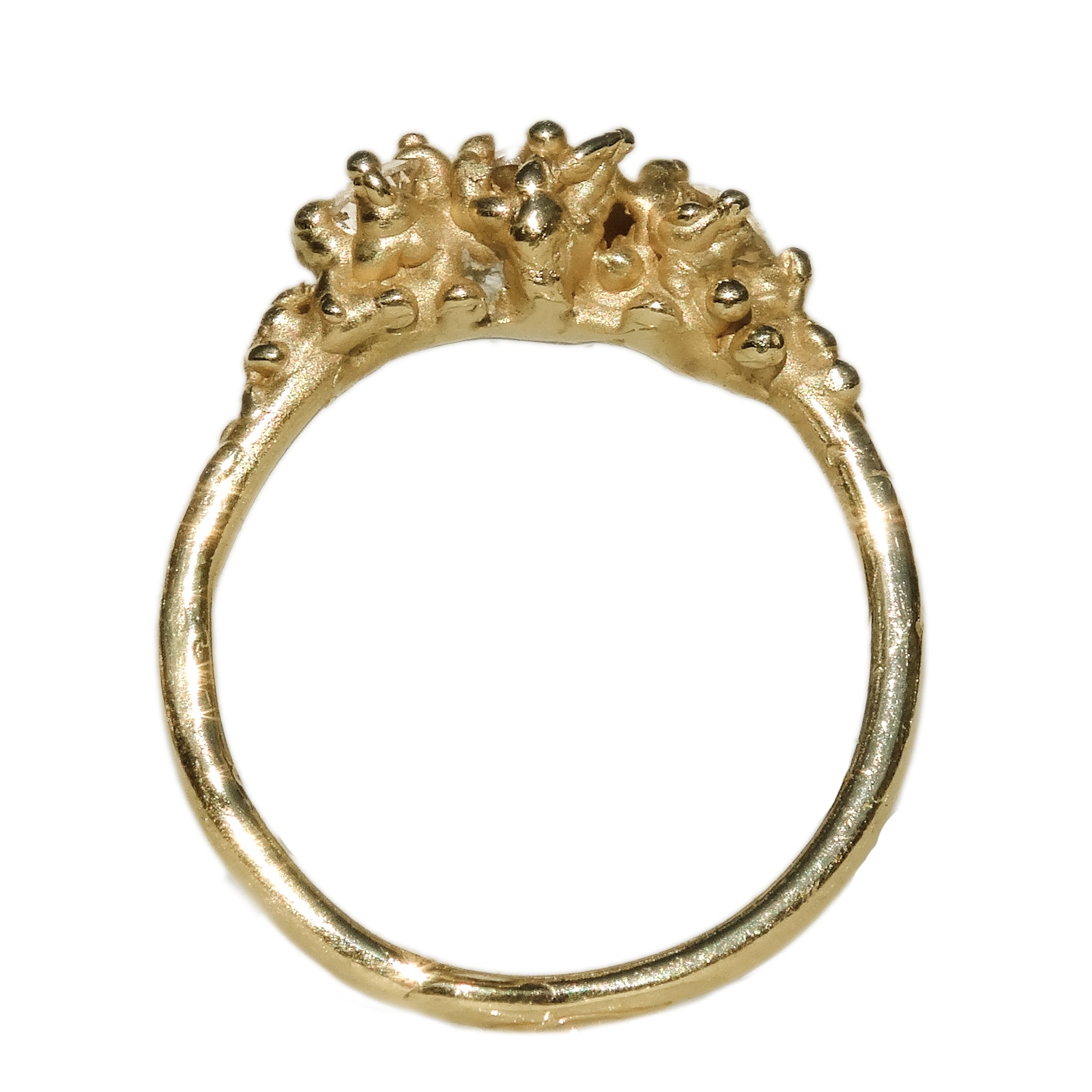 Orion Ring Cast in 18ct Yellow Gold and Diamonds